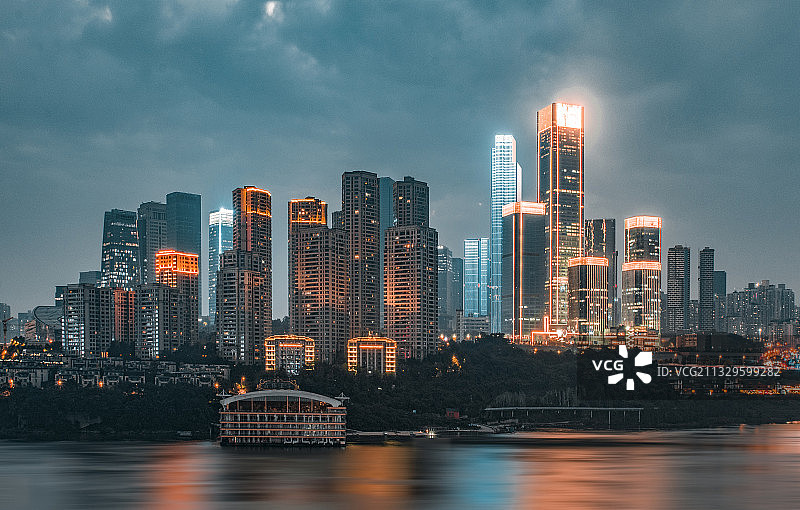 重庆城市夜景风光图片素材