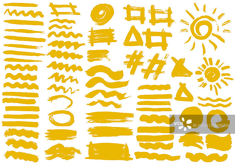 手工原创纹理手绘笔刷图片素材