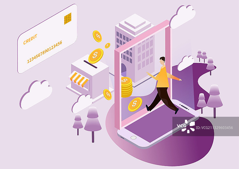 2.5D插画图片素材