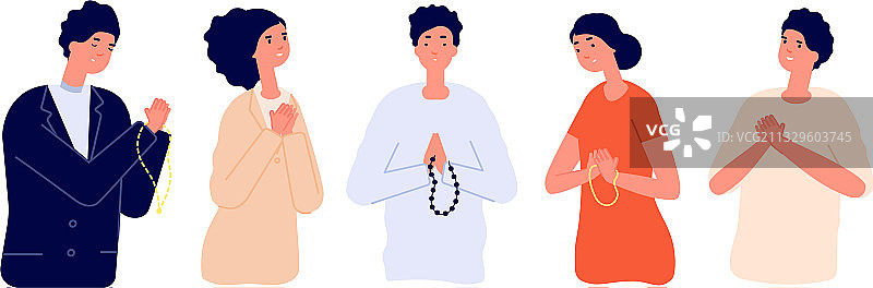 人们祈祷道歉图片素材