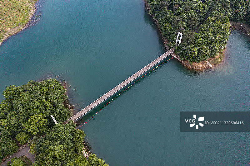 航拍湖北荆门漳河图片素材