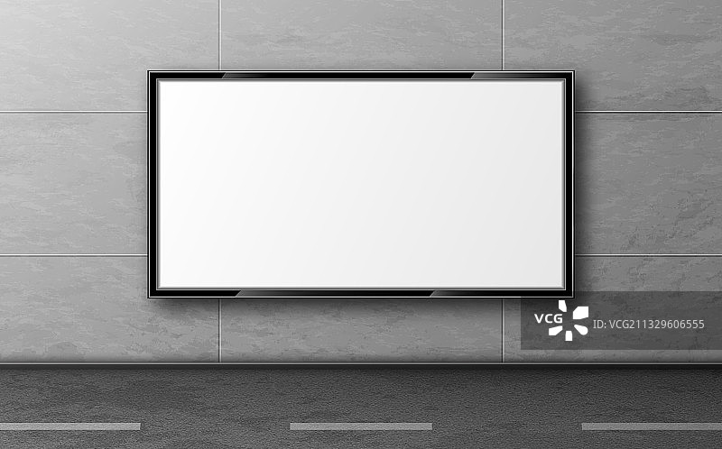 街头广告牌墙面展示样机图片素材