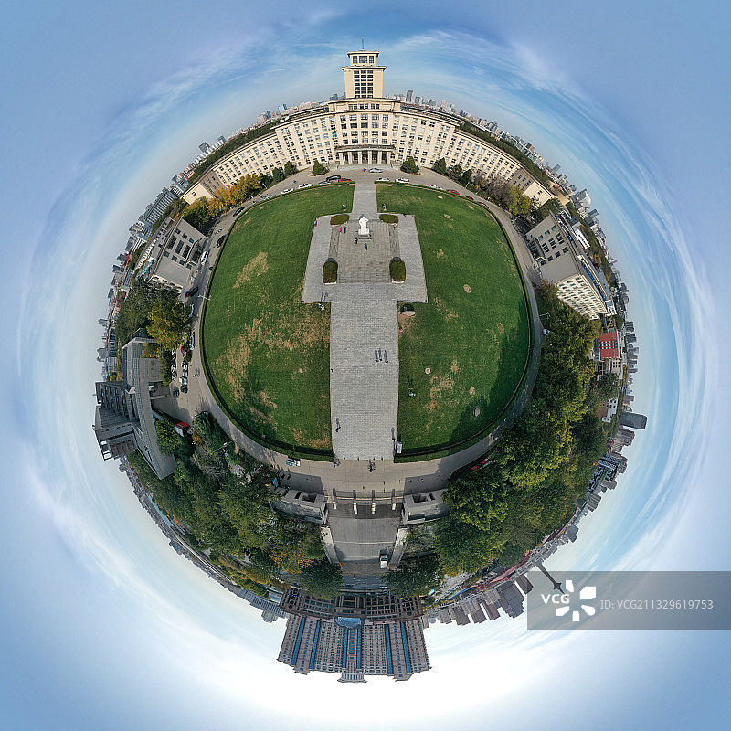 南开大学小行星720度全景图图片素材