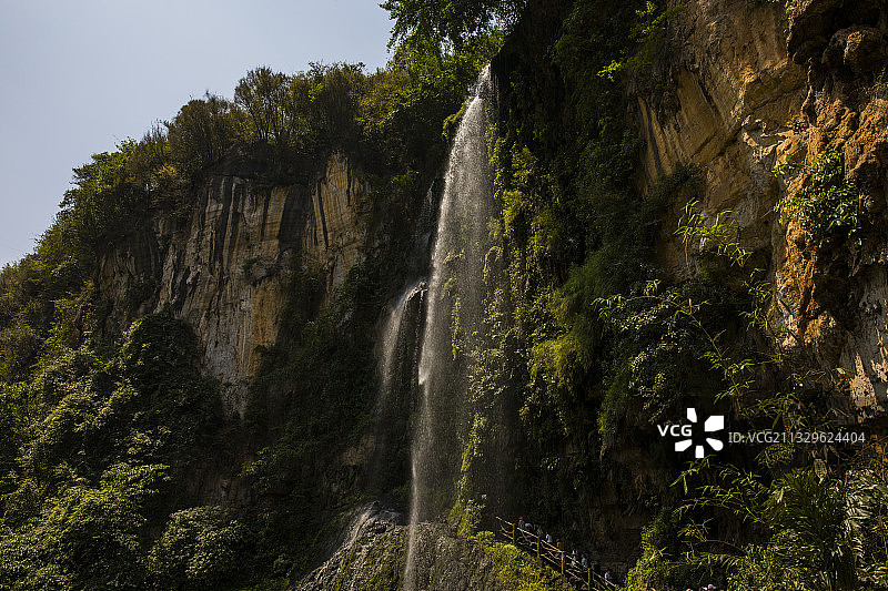贵州兴义马岭河峡谷--黄龙飞瀑图片素材
