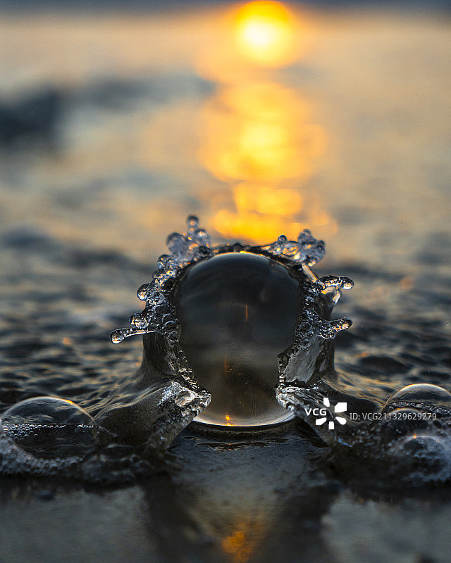 溅水的特写图片素材