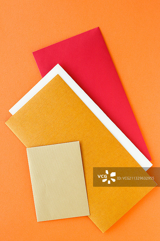 彩色背景：橙色纸张特写图片素材