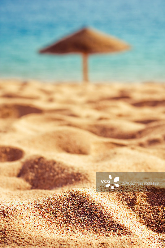 沙滩上的沙子特写图片素材