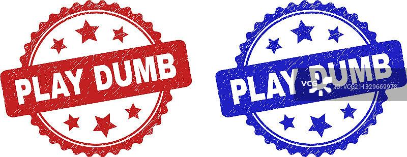 使用腐蚀纹理的播放哑光花结印章图片素材