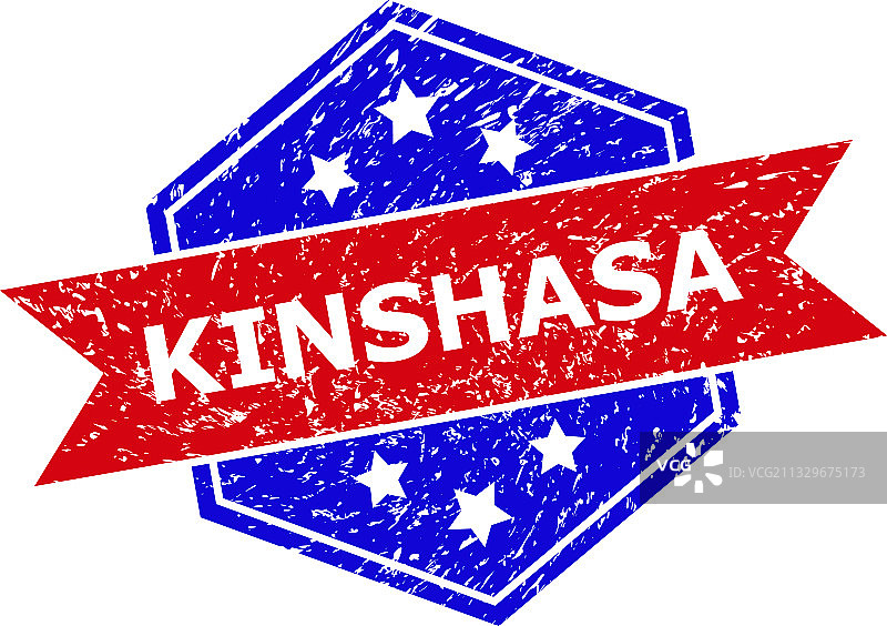 六边形双色金沙萨水印图片素材