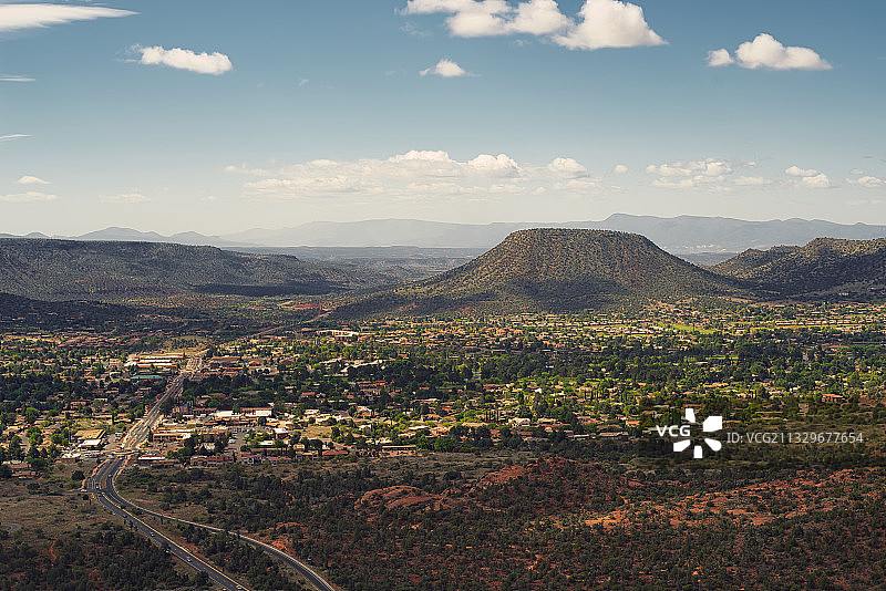 美国亚利桑那州的景观航拍图片素材