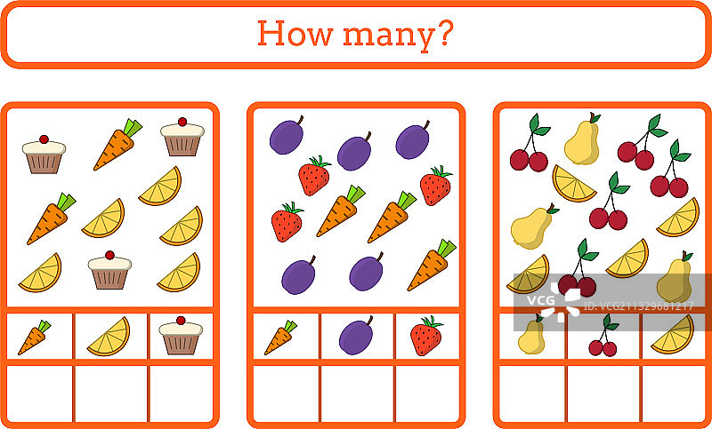 儿童教育数数游戏图片素材