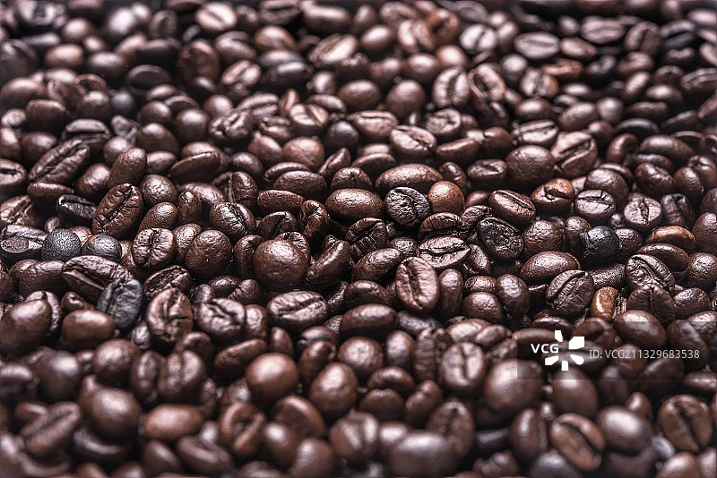 烘焙咖啡豆全画幅照片图片素材