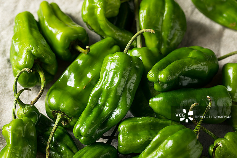 绿辣椒特写图片素材