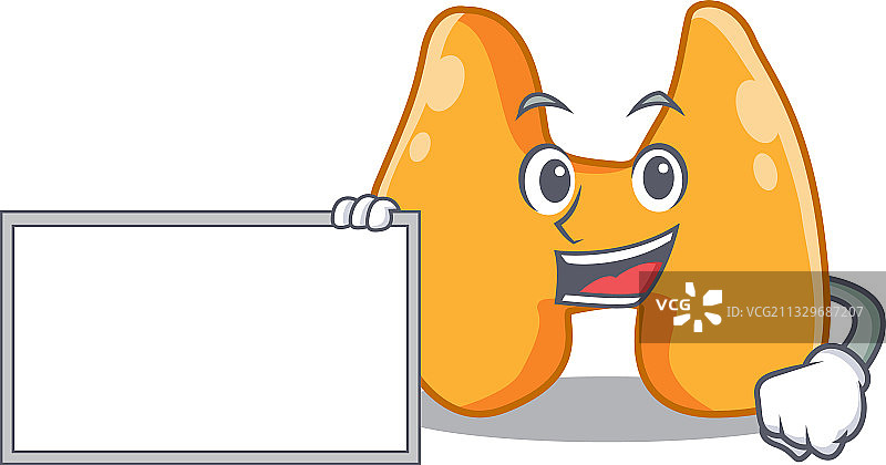 卡通人物设计：拿着某物的甲状腺图片素材