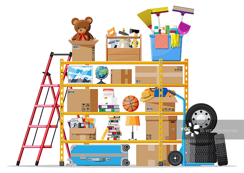 储藏室或房屋地窖内部图片素材