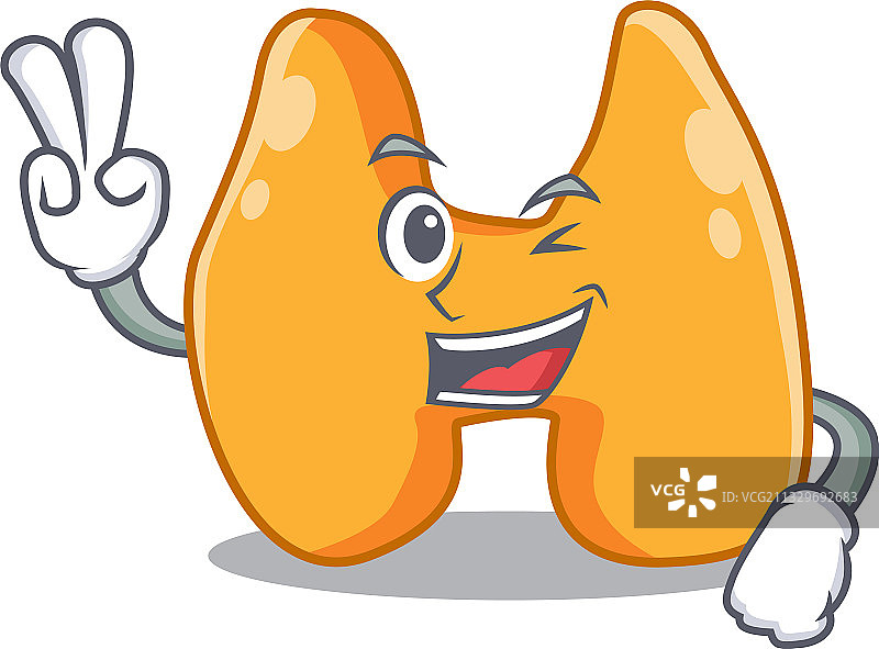 快乐的甲状腺卡通设计概念展示图片素材