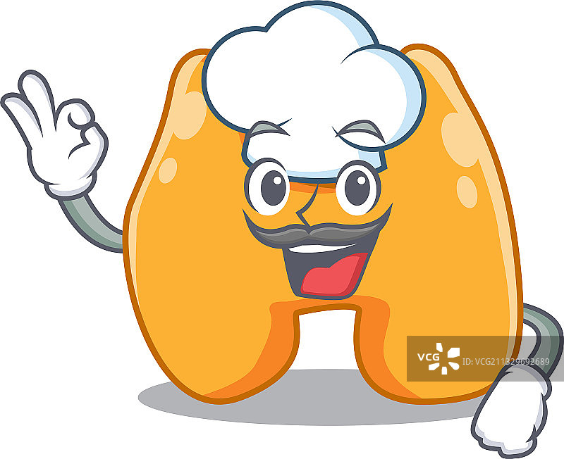有才华的卡通甲状腺厨师图片素材
