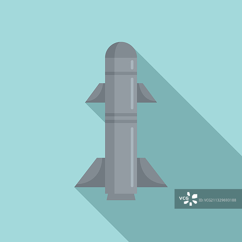 导弹防御图标扁平风格图片素材