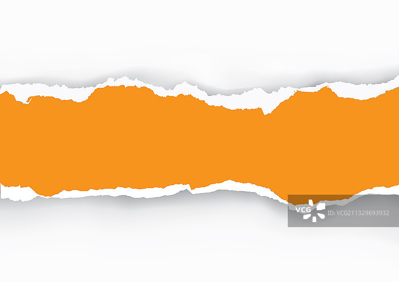 橙色撕裂纸背景图片素材