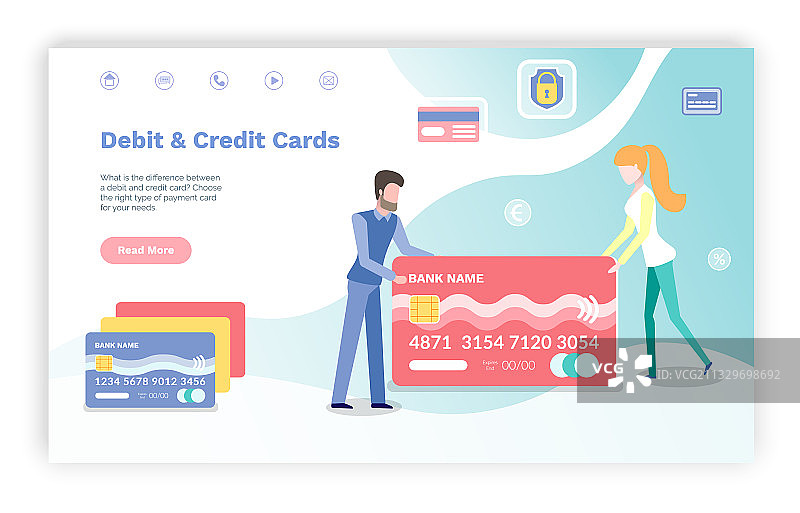 借记卡信用卡金融交易图片素材