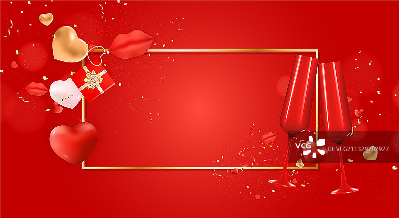 情人节节日礼品卡背景图片素材