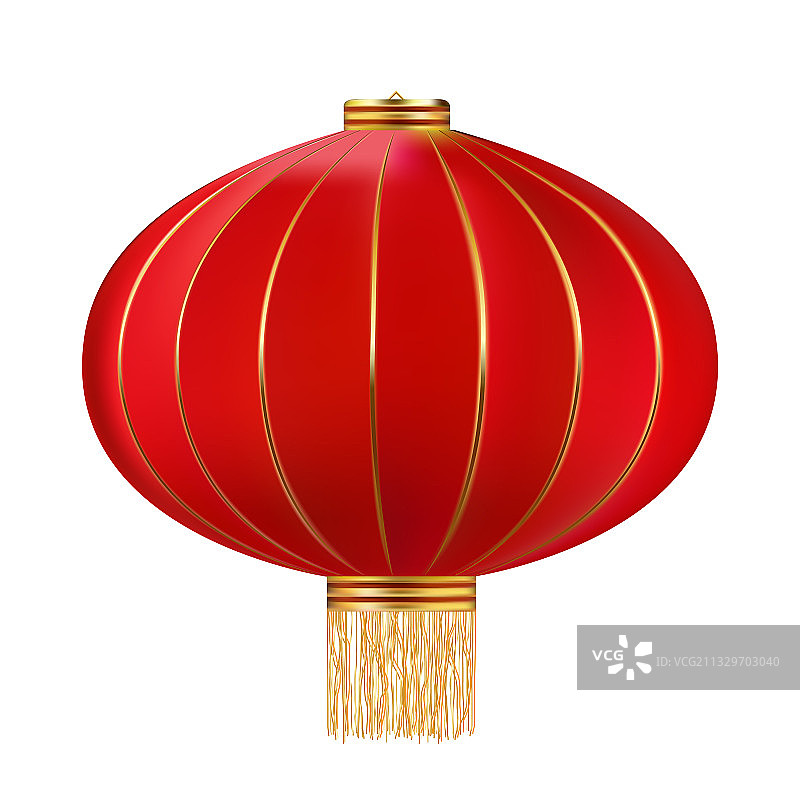 逼真的3D红色中国风悬挂灯笼图片素材