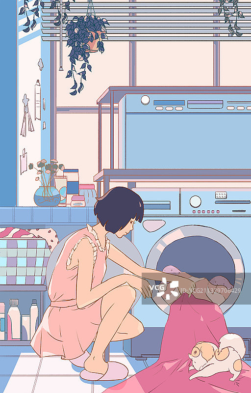 清新唯美温馨宠物居家生活图片素材