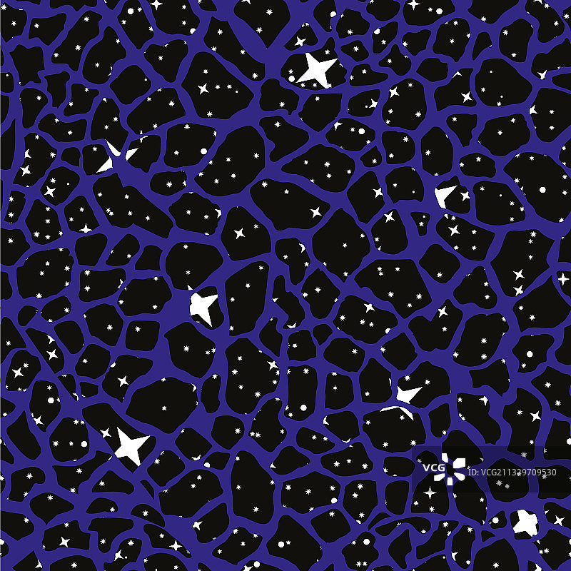 蓝色背景上的白色星星连续图案图片素材