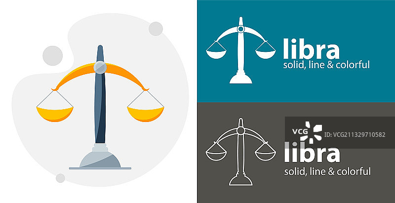 天秤座扁平图标，天平隔离图标宗教图片素材