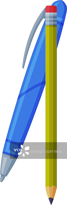 用作绘画和书写工具的笔和铅笔图片素材