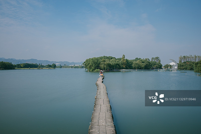 绍兴柯岩鉴湖石桥图片素材