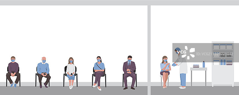 成人流感疫苗接种图片素材