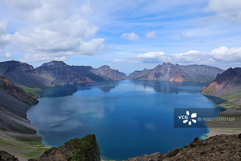 幸运遇到最美的天气---长白山南坡图片素材