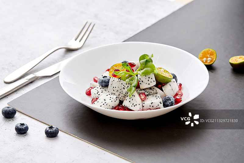 水果蔬菜沙拉图片素材