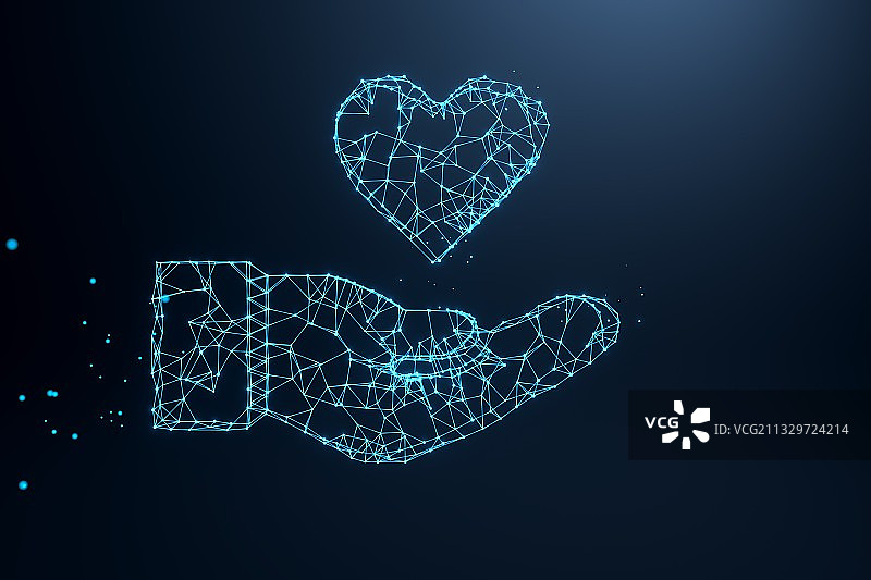 网络手与心图片素材