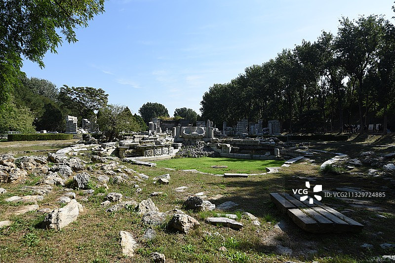 圆明园大水法图片素材