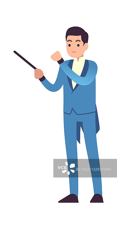 交响乐团指挥家图片素材