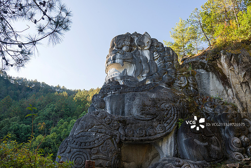 大理剑川千狮山景区狮王图片素材