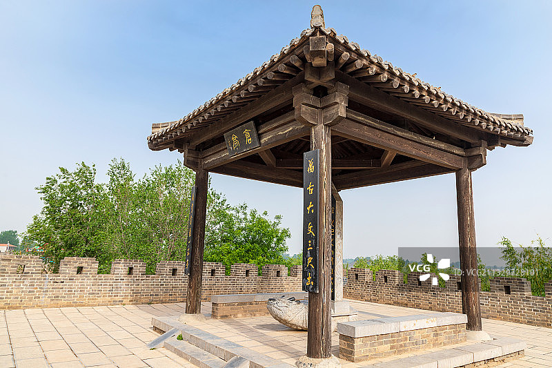 河南省濮阳市南乐县仓颉庙内造字台图片素材
