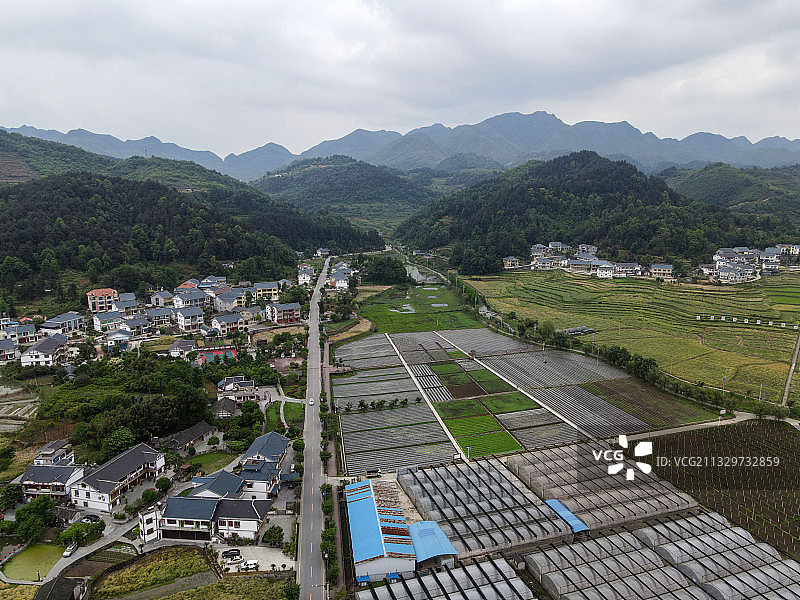 贵州省遵义市播州区枫香镇花茂村田园风光图片素材