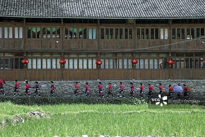 天下第一长发村 桂林图片素材