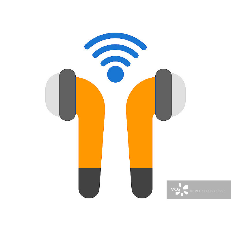 互联网主题扁平风耳机图片素材