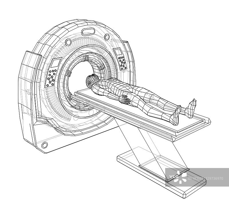 核磁共振扫描患者图片素材