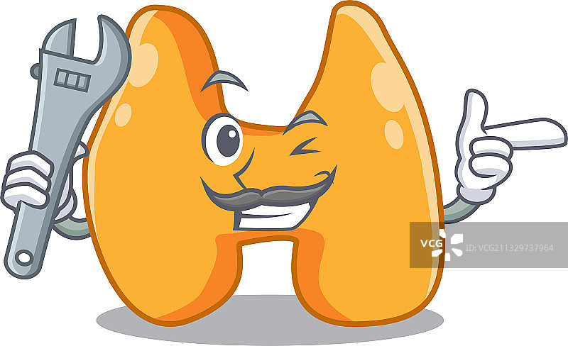 甲状腺工作的漫画图片图片素材