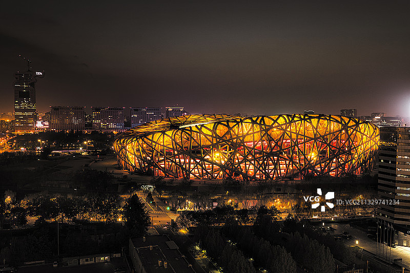 黑金鸟巢图片素材