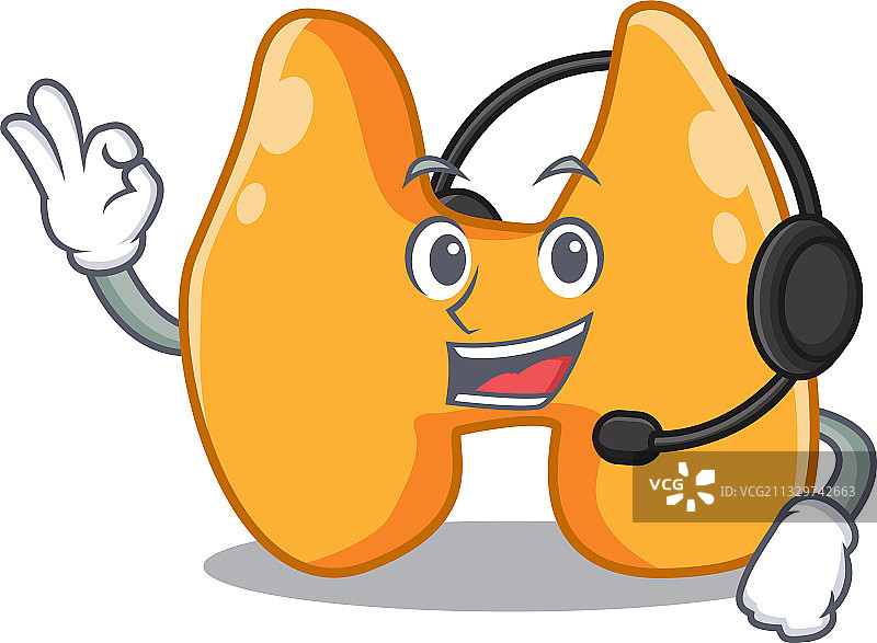 甲状腺吉祥物角色概念图片素材