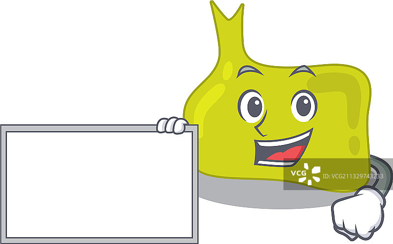 卡通角色设计垂体拿着一个图片素材