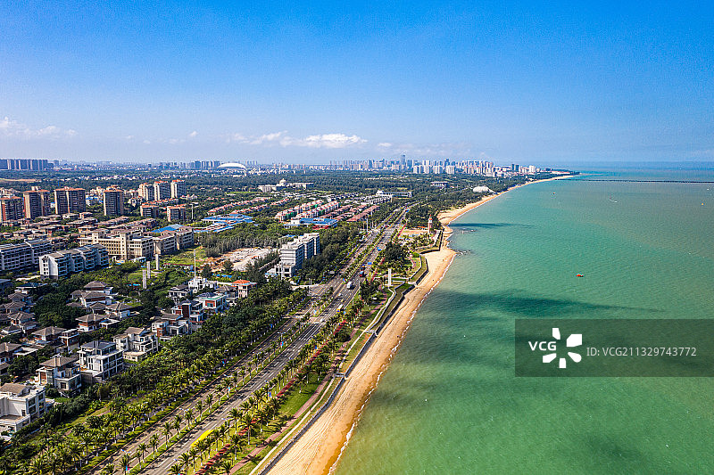 海南省海口市秀英区西秀海滩公园图片素材