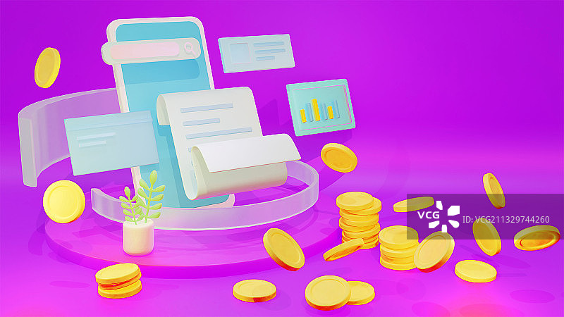 手机理财数据分析图片素材