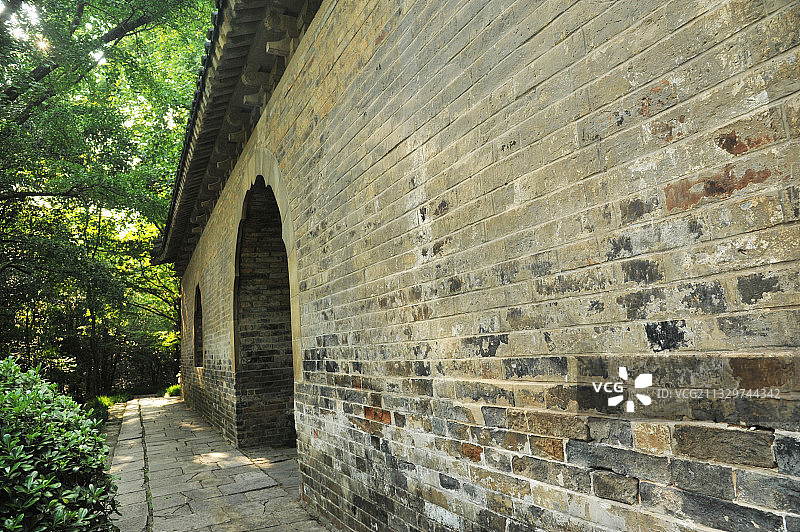 江苏南京钟山名胜风景区云谷寺无梁殿图片素材